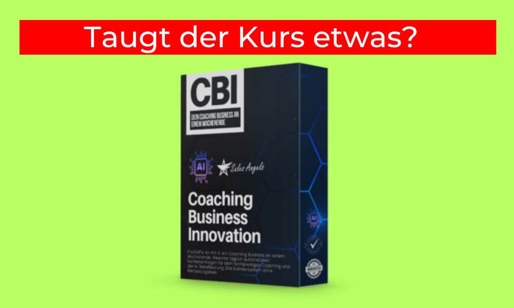 coaching business innovation Erfahrungen